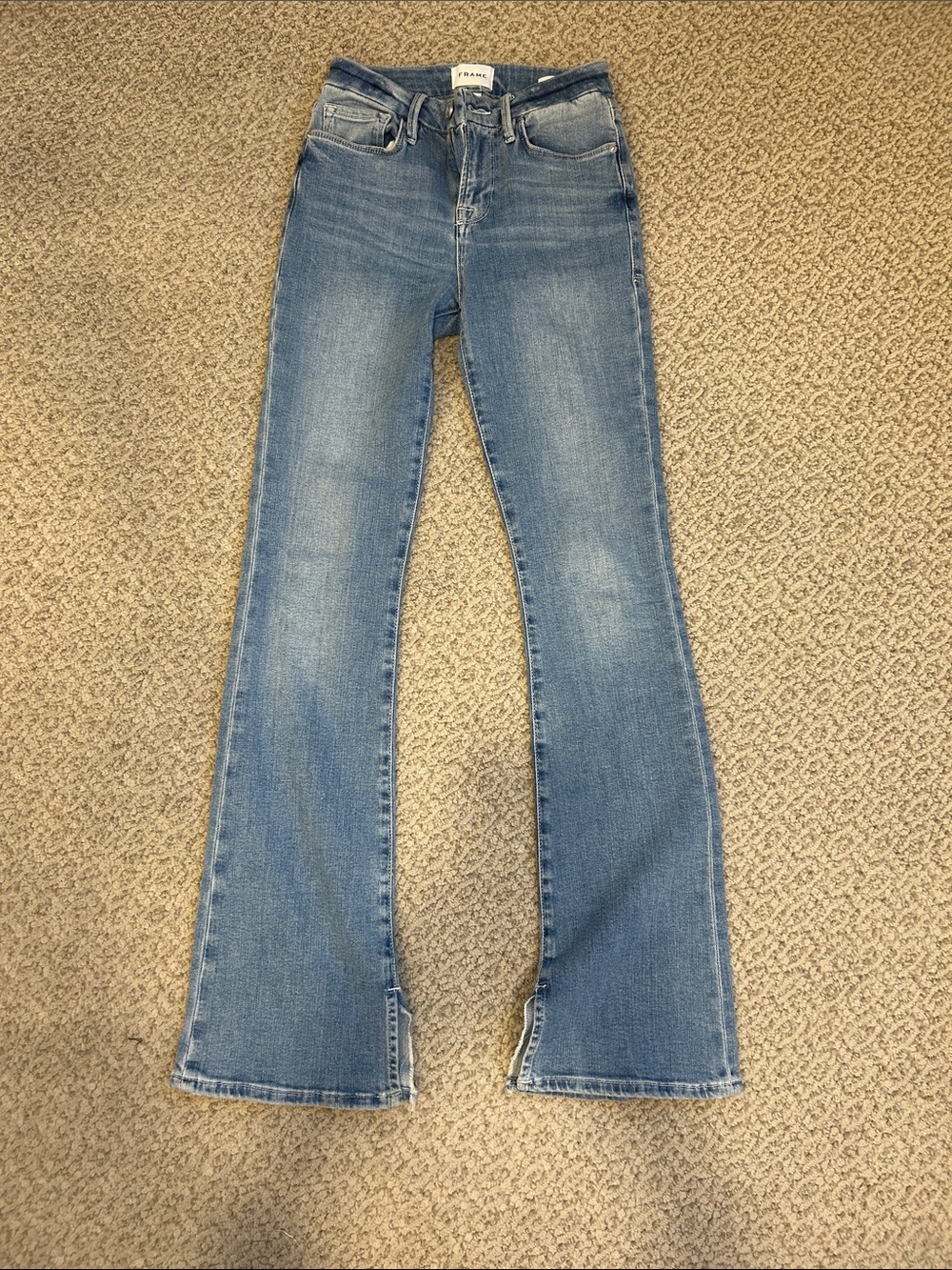 Frame Denim Women's Flare Jeans in Light Blue Wash